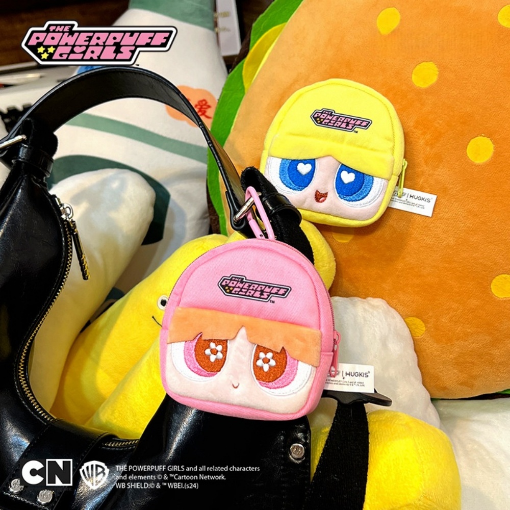 Accordion Wallet Zip - Monedero genuino The Powerpuff Girls, mochila