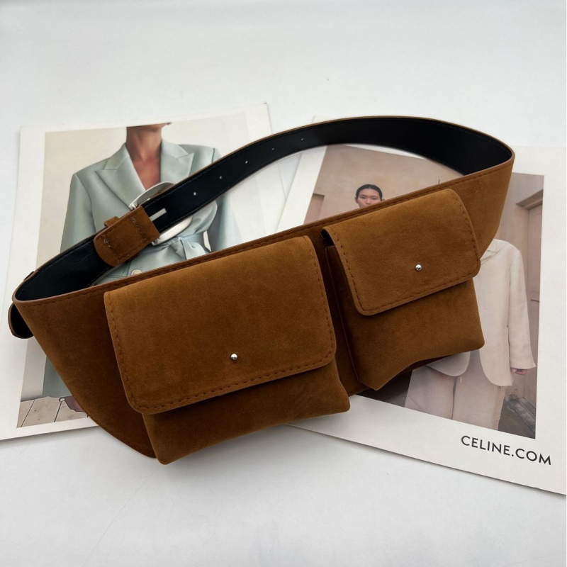 Belt Bag Leather Wide - Riñoneras Vintage de Piel Sintética de