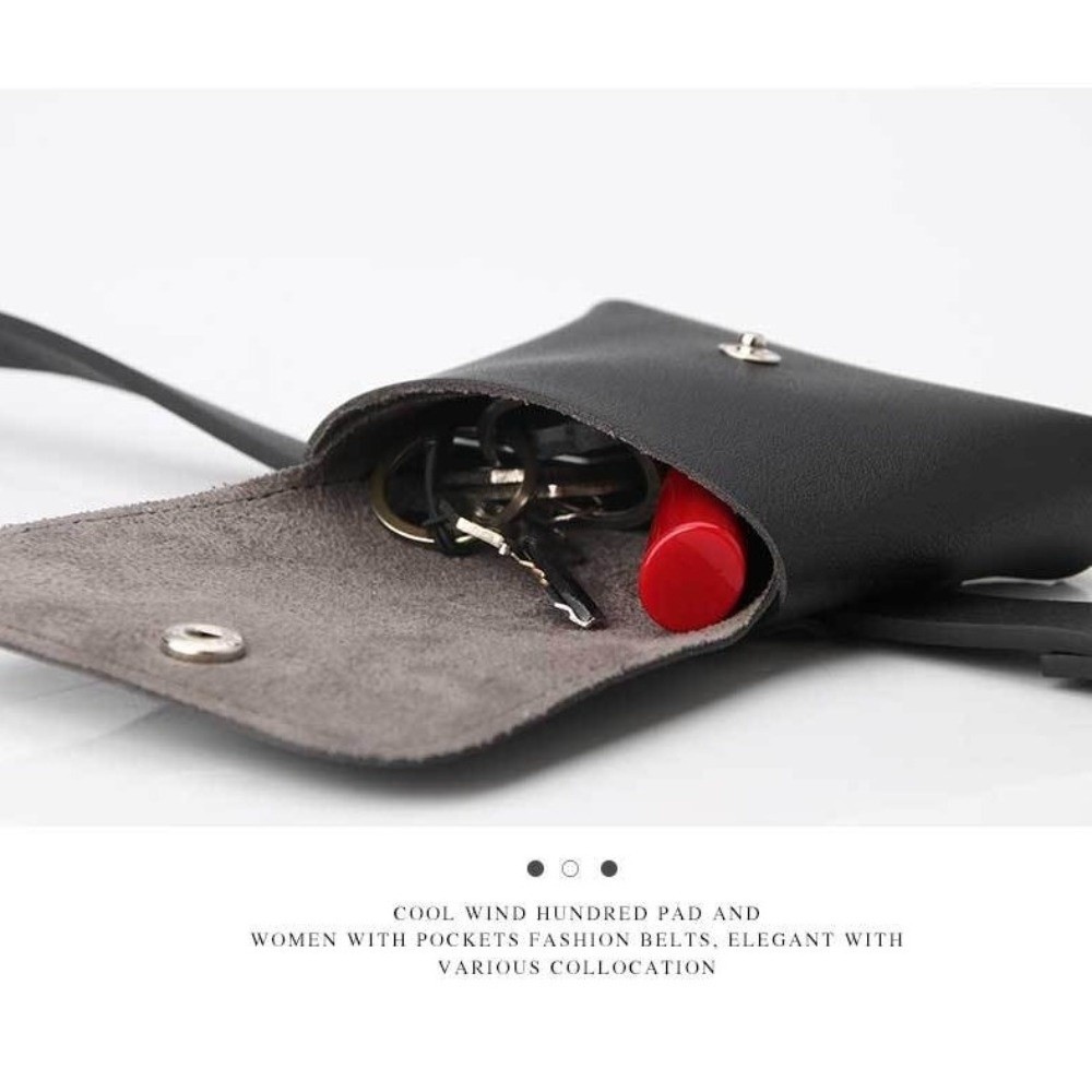 Belt Bag Leather Wide - Riñonera de Cuero PU para Mujer,