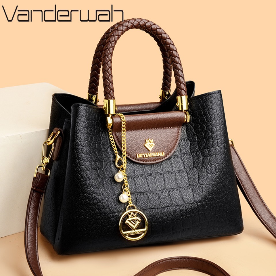 Luxury High Quality Bags - Bolso de mano informal de cuero