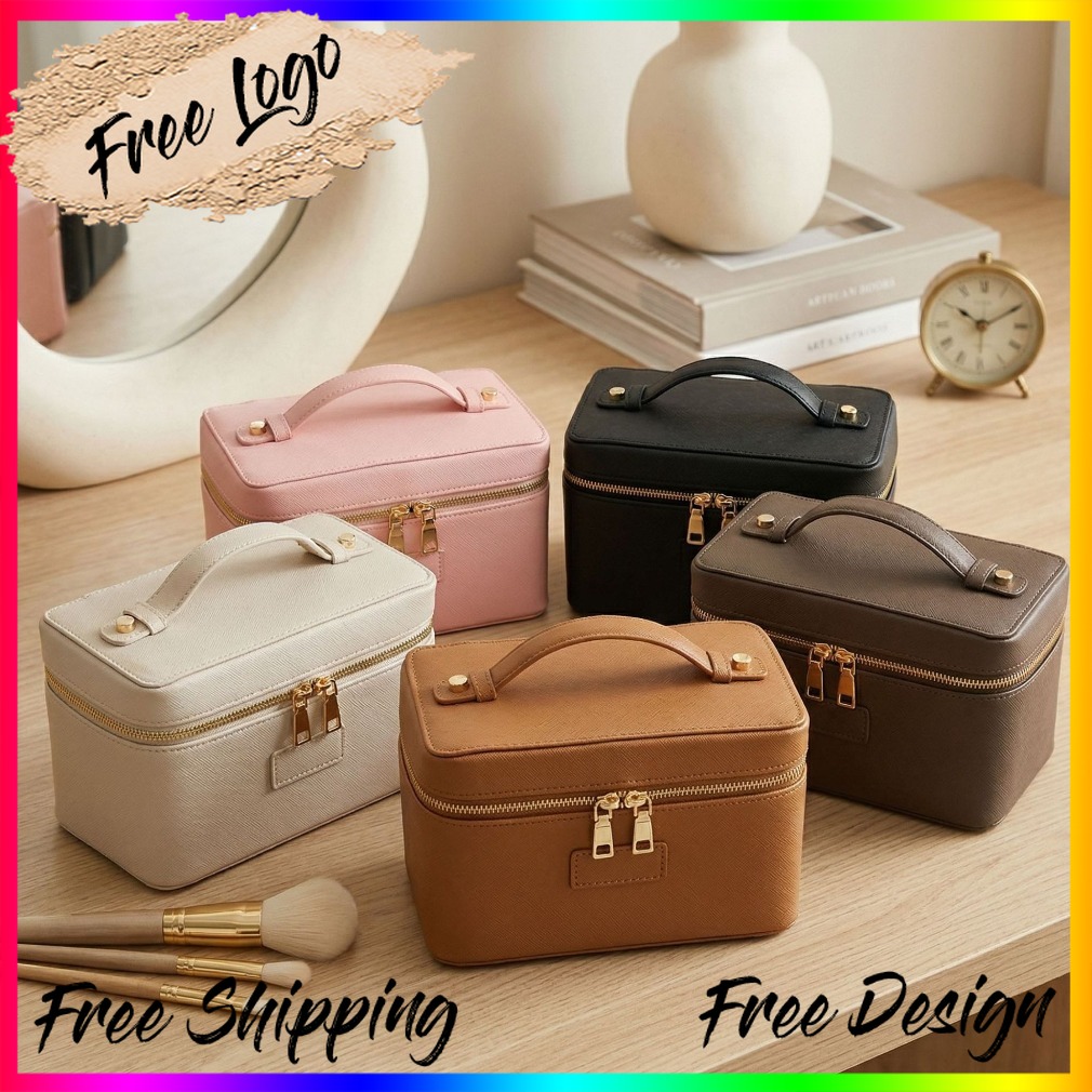 Luxury Bags Leather - Bolsa de Maquillaje de Cuero con