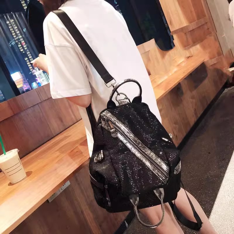 Mochila de nailon con lentejue - Luxury High Quality Bags reseña y precio