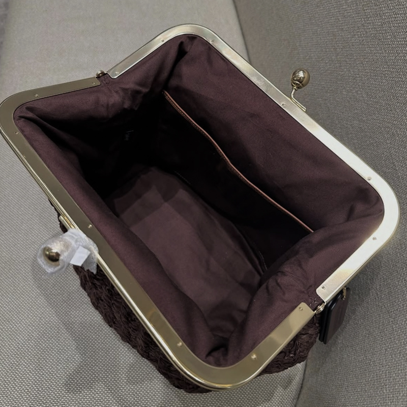 Bolso de hombro de rafia tejid - Luxury Bag Collection reseña y precio