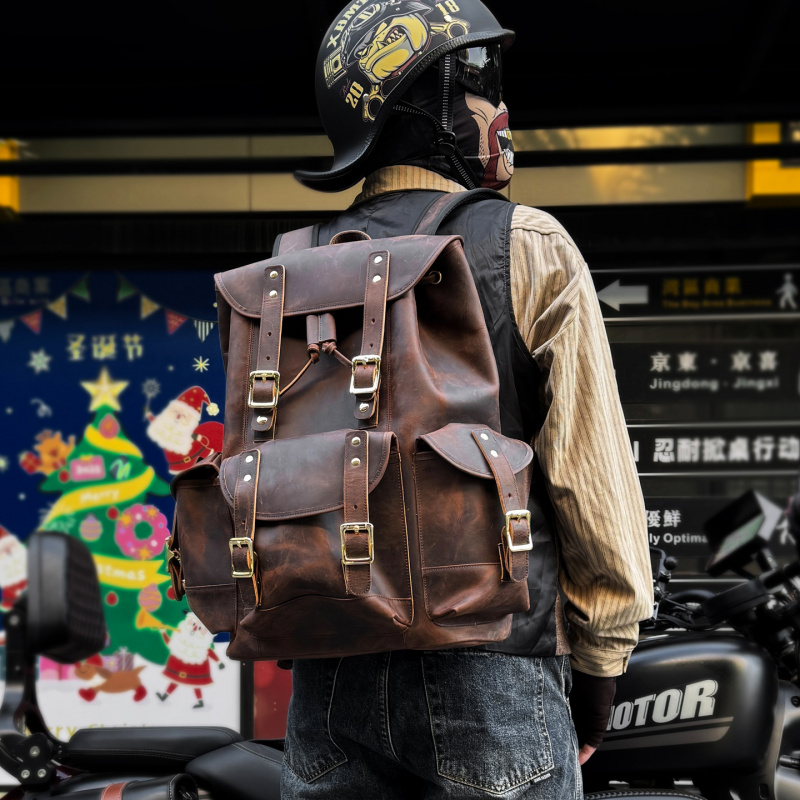 Nuevas llegadas, mochila de cu - Luxury Bags Leather reseña y precio