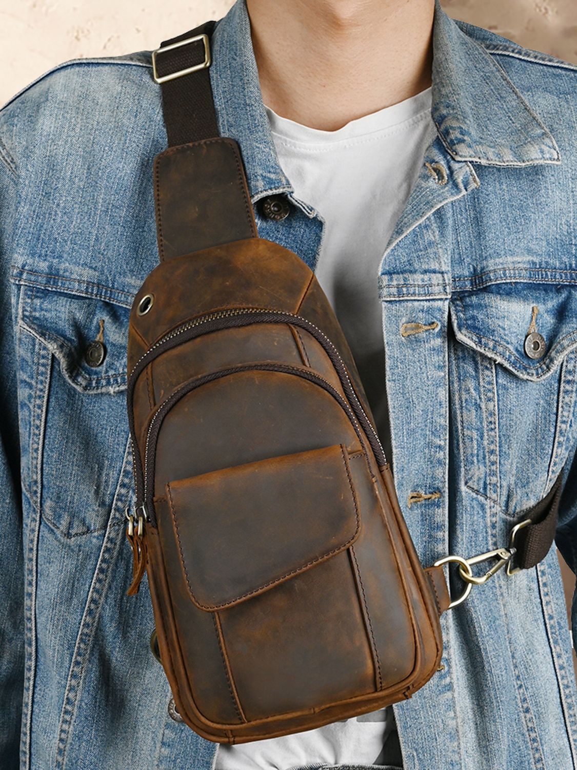 Bolso de pecho multifunción de - Luxury Bags Leather reseña y precio
