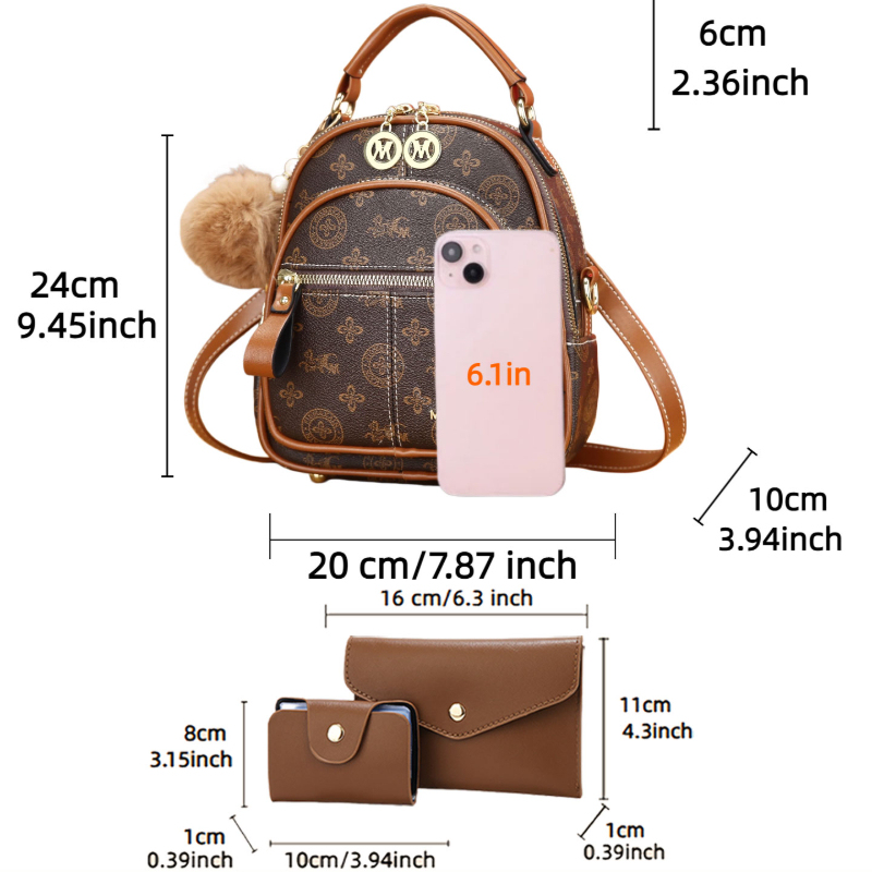 Conjunto de 3 bolsos para muje - Luxury Bags & Leather Repair Of Atlanta reseña y precio