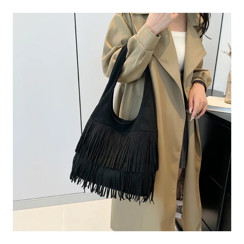 Bolsos de hombro con borlas de - Luxury Bags On Sales reseña y precio