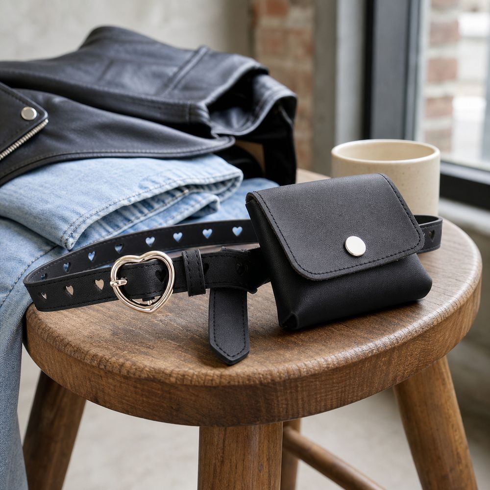 Riñonera de Cuero PU para Muje - Belt Bag Leather Wide reseña y precio