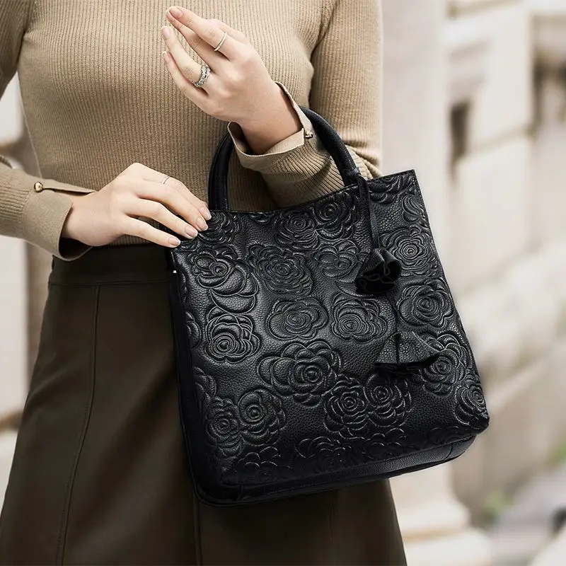Bolso de mano floral de gran c - Luxury Bags Vegan Leather reseña y precio