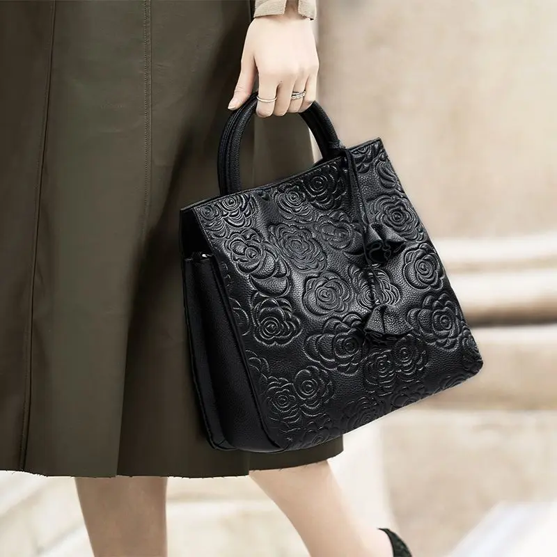 Bolso de mano floral de gran c - Luxury Bags Vegan Leather reseña y precio