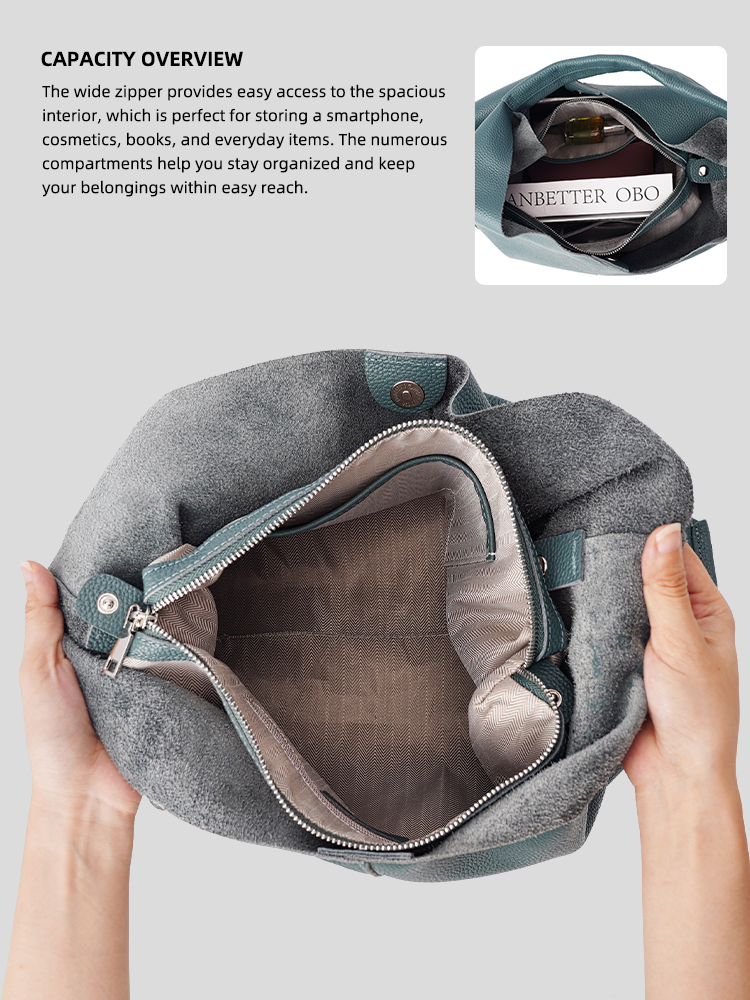 Bolso de mano grande de cuero  - Luxury Bag Collection reseña y precio