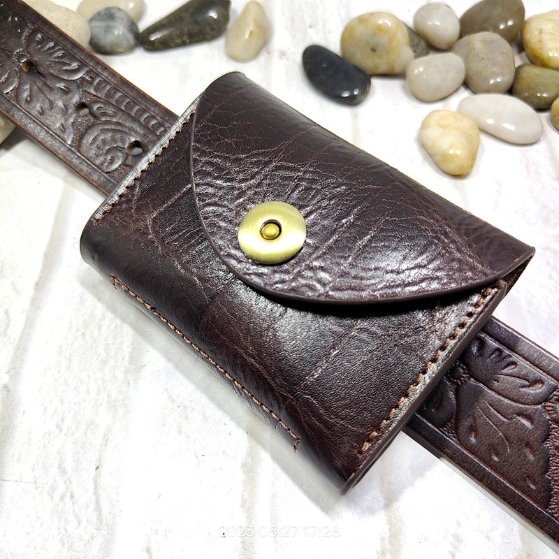 Blongk-Mini riñonera de cuero  - Accordion Wallet Zip reseña y precio