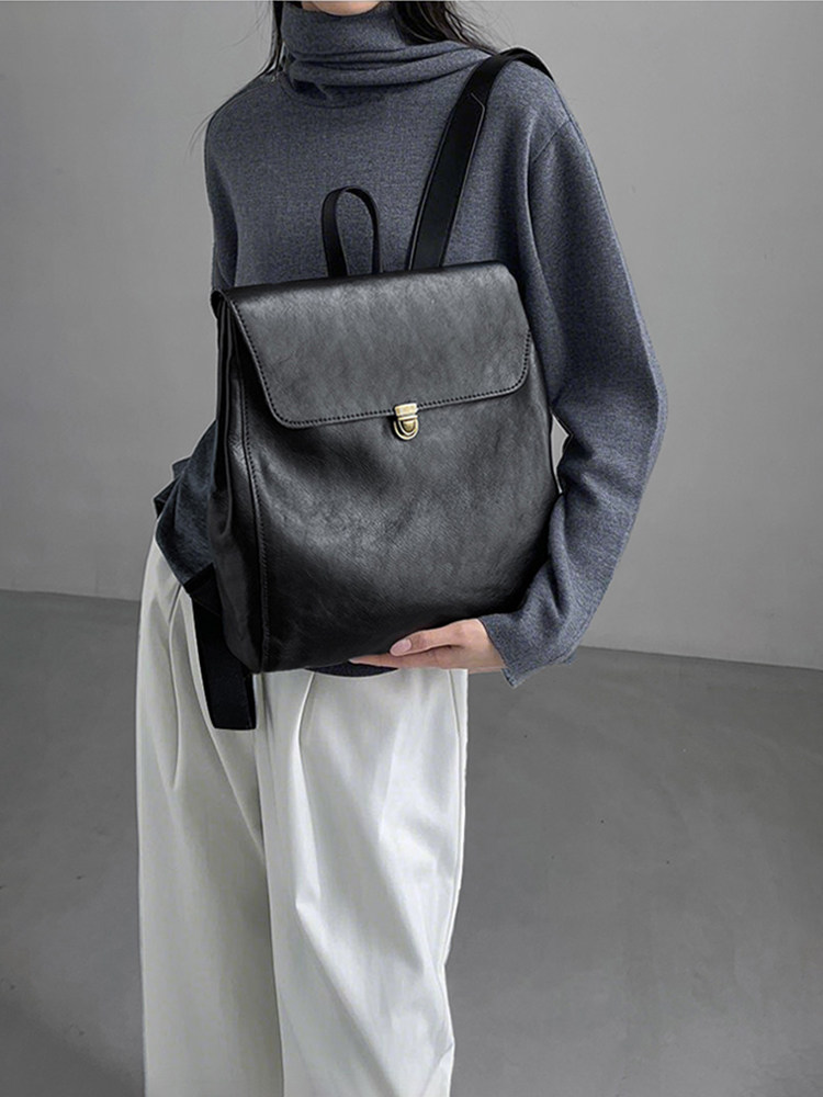 Mochila de cuero genuino de ma - Luxury High Quality Bags reseña y precio