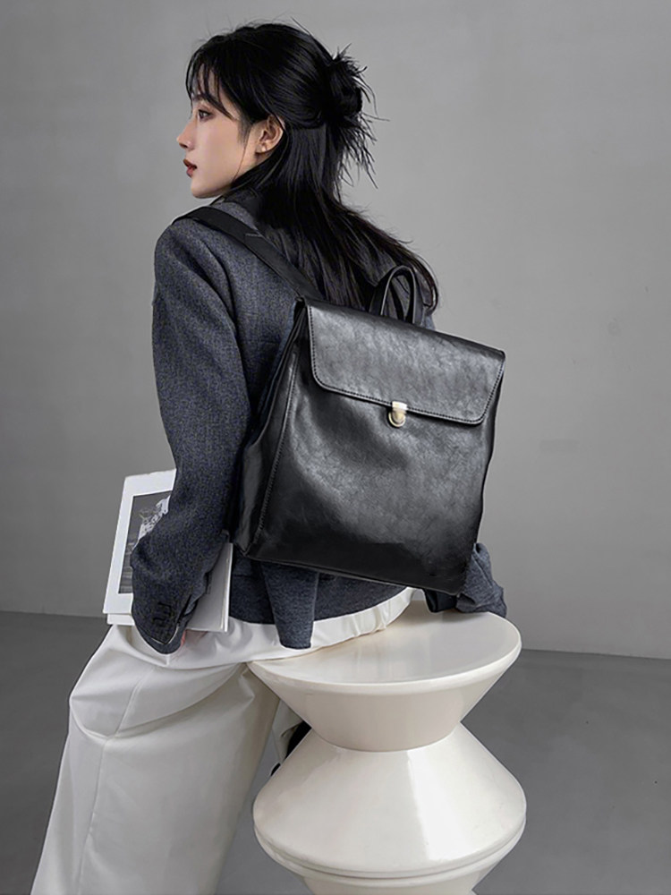 Mochila de cuero genuino de ma - Luxury High Quality Bags reseña y precio
