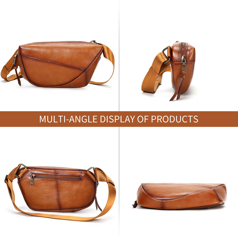Bolso de pecho vintage de cuer - Saddle Bag Distressed reseña y precio