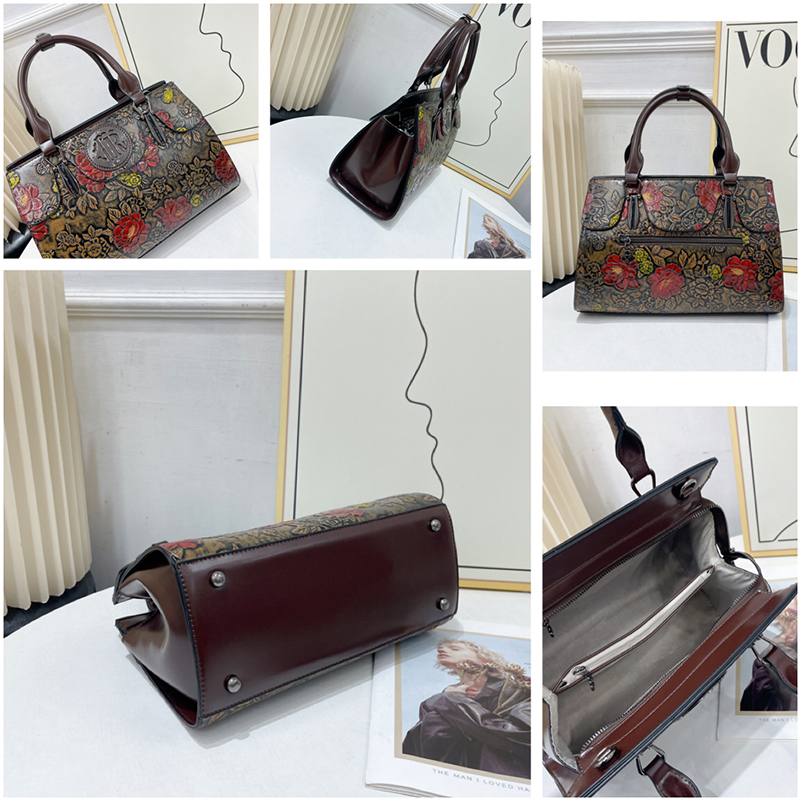 Bolso Tote Vintage con Estampa - Luxury Bags Vegan Leather reseña y precio