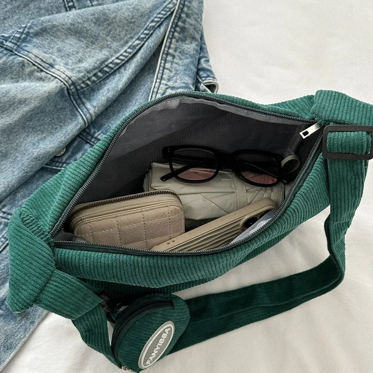 Bolsos cruzados de pana vintag - Accordion Wallet Zip reseña y precio