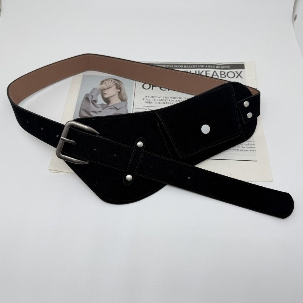Cinturón de moda de PU con heb - Belt Bag Leather Wide reseña y precio